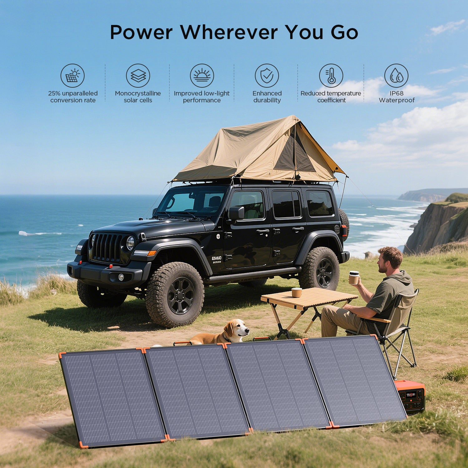 300W Foldable Solar Panel N-Type 16BB