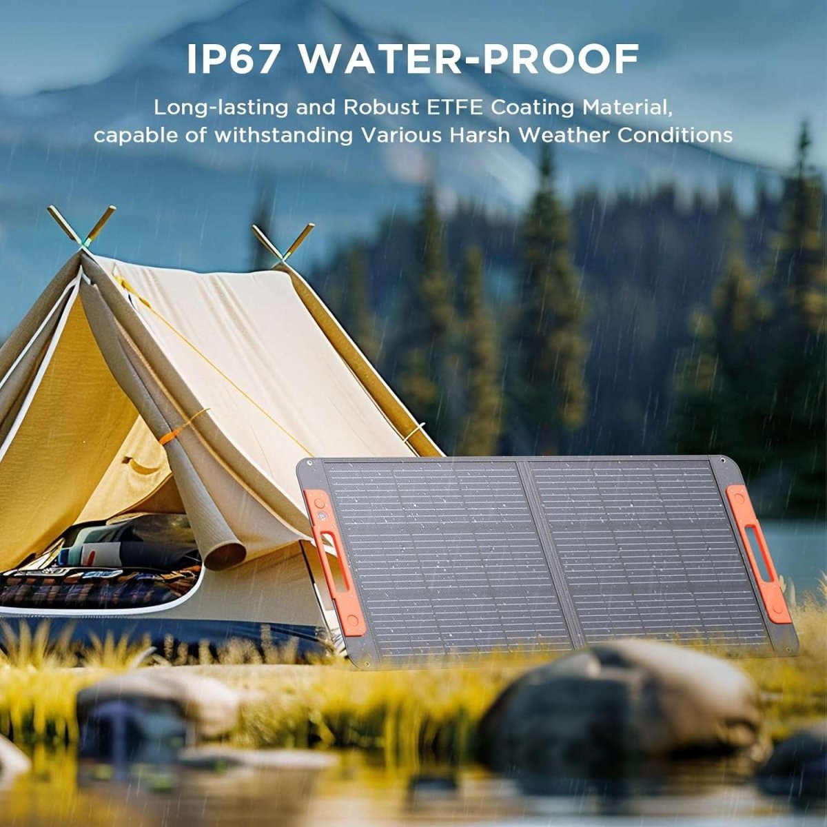 ZOUPW 100W Portable Solar Panel 20V Solar Charger Camping