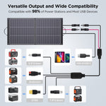 100W N - Type 16BB Lightweight Solar Panel - zoupw