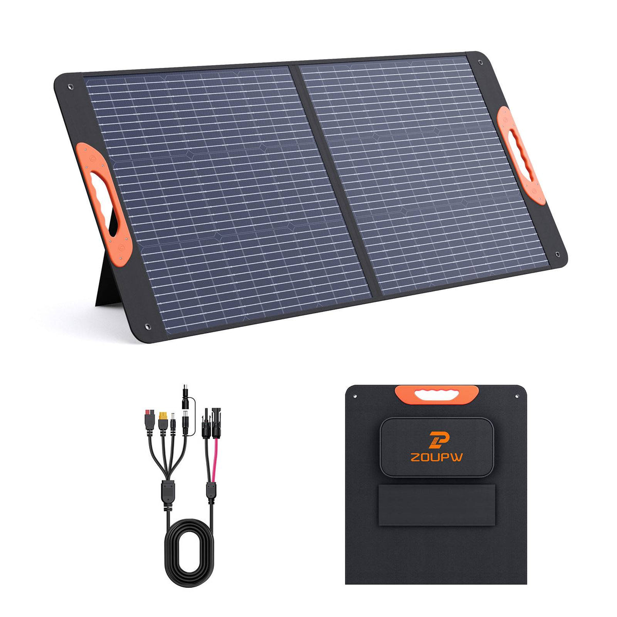 ZOUPW 110W Portable Solar Panel 10BB | Foldable Camping Essentials