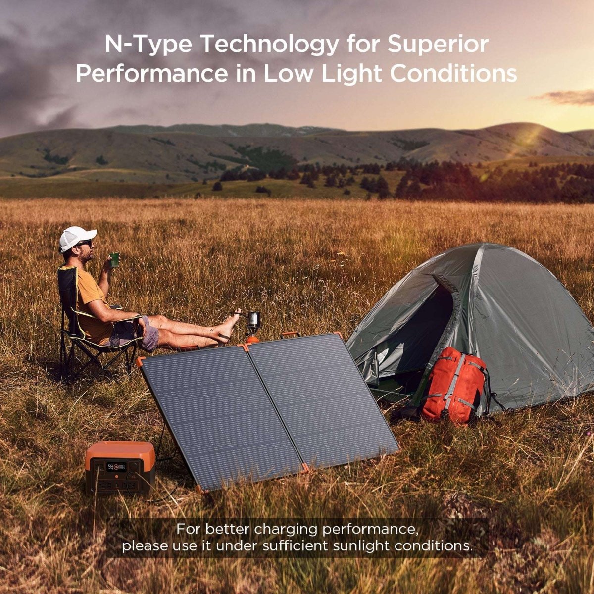 180 Watt Portable Solar Panel N - Type 16BB - zoupw