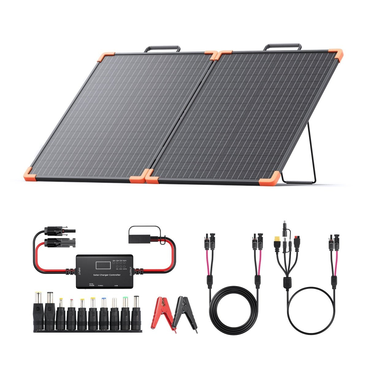 【sa.yu.u. ページ】 ZOUPW 200 watt solar suitcase Portable Aluminum Frame with PWM