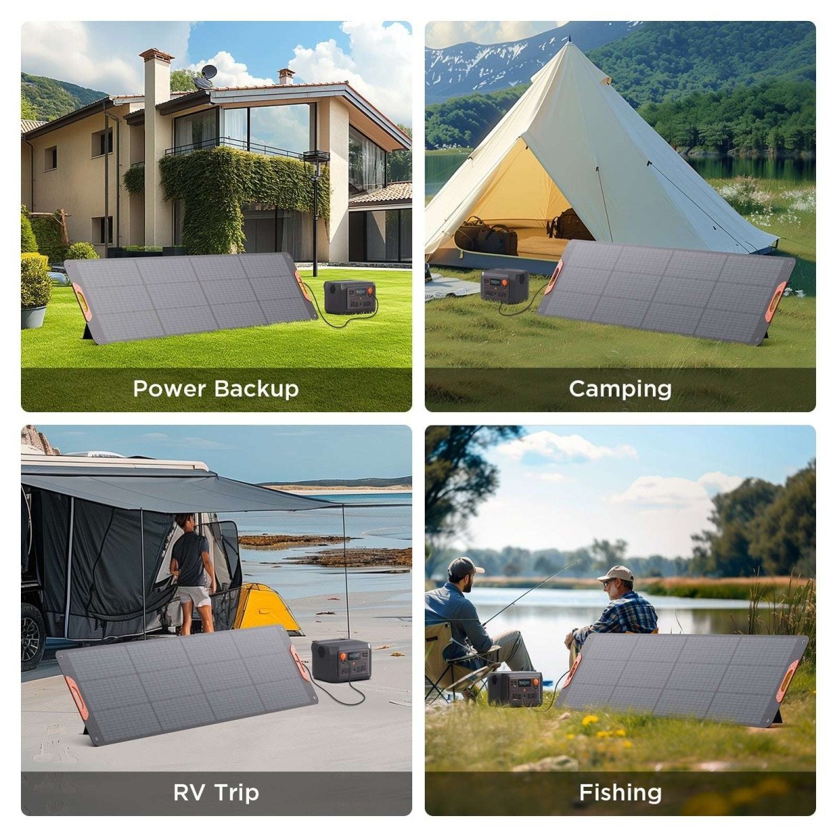 200W FoldGo Pro Portable Solar Panel 10BB - zoupw