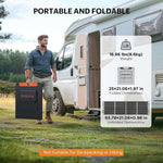 200W Portable Solar Panel With Solar Angle Guide - zoupw