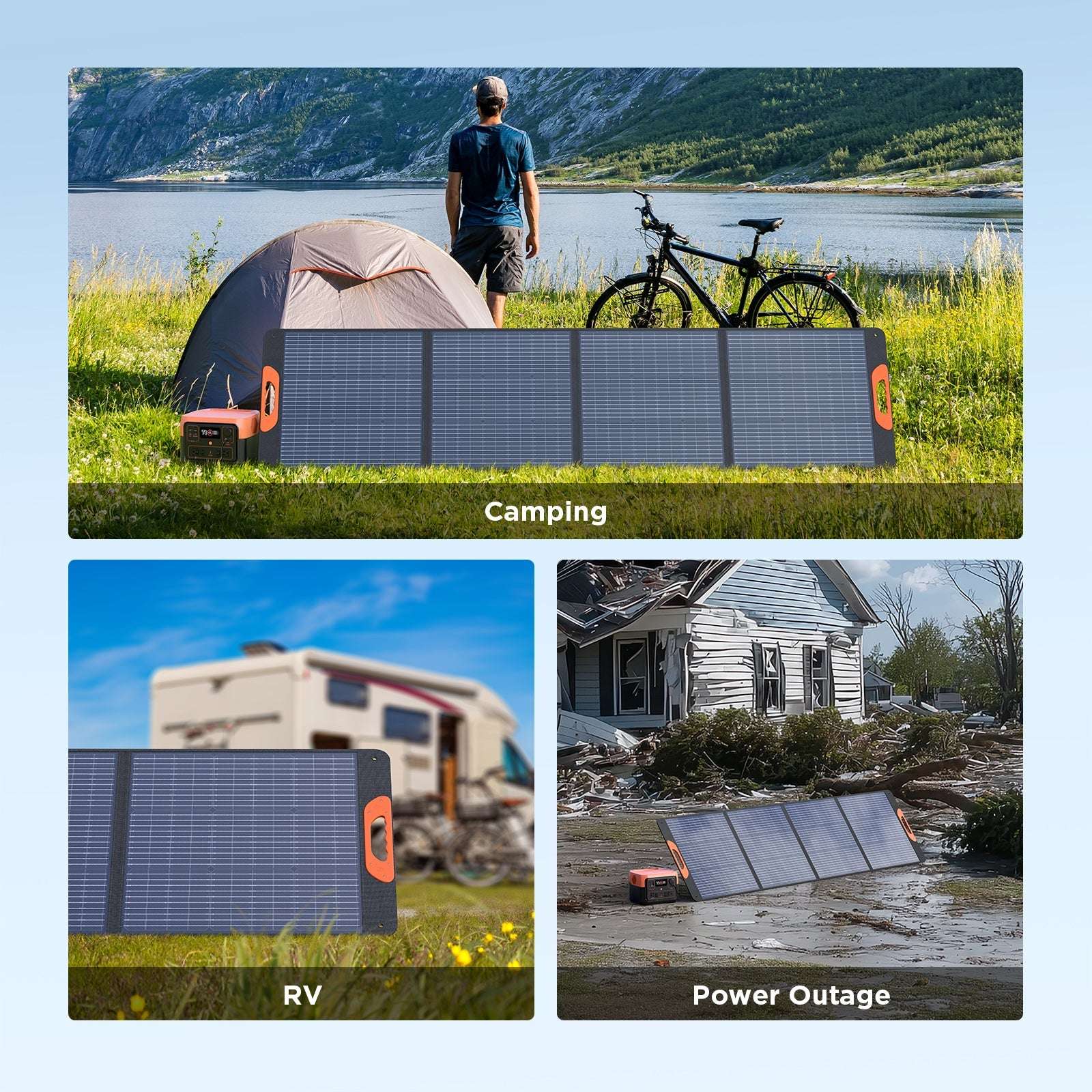 220W Portable Solar Panel 10BB ZOUPW