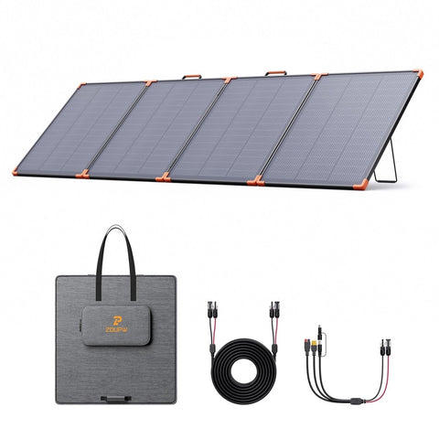 り*ん様 新品未開封 折りたたみ式ソーラーパネル300W ZOUPW 300W ポータブルソーラーパネル | 折りたたみ式 N型 16BB IP68