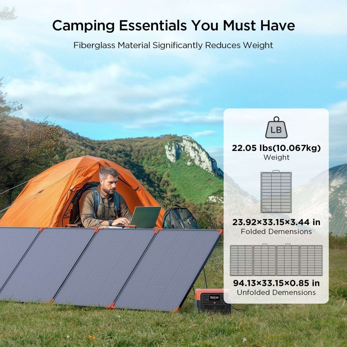 350 Watt Portable Solar Panel N - Type 16BB - zoupw