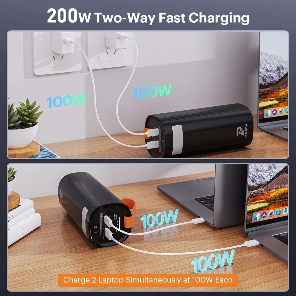 ZOUPW 60000mAh 200W Fast Charging Portable Power Bank – zoupw