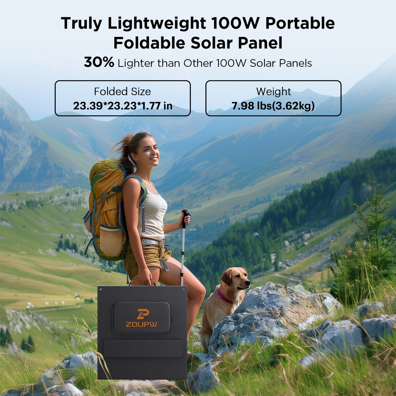100W N-Type 16BB Lightweight Solar Panel