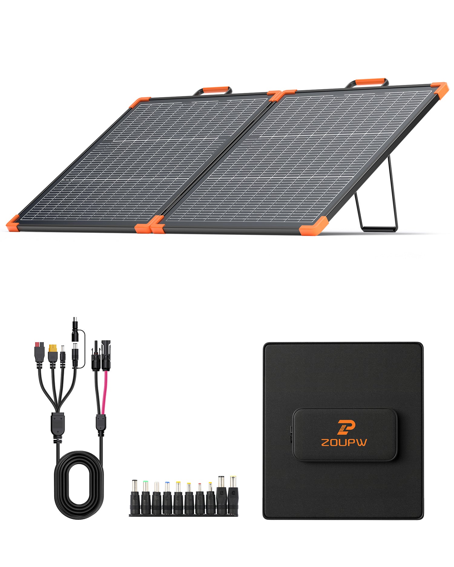 Zoupw 110W Bifacial Composite Material Foldable Solar Panel
