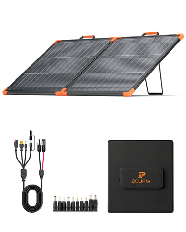 ZOUPW 110W Bifacial Composite Material Portable Solar Panel – zoupw
