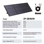 ZOUPW 160W N - Type 16BB Lightweight Solar Panel - zoupw