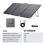 ZOUPW 180W Tri - Fold Bifacial Solar Panel - zoupw