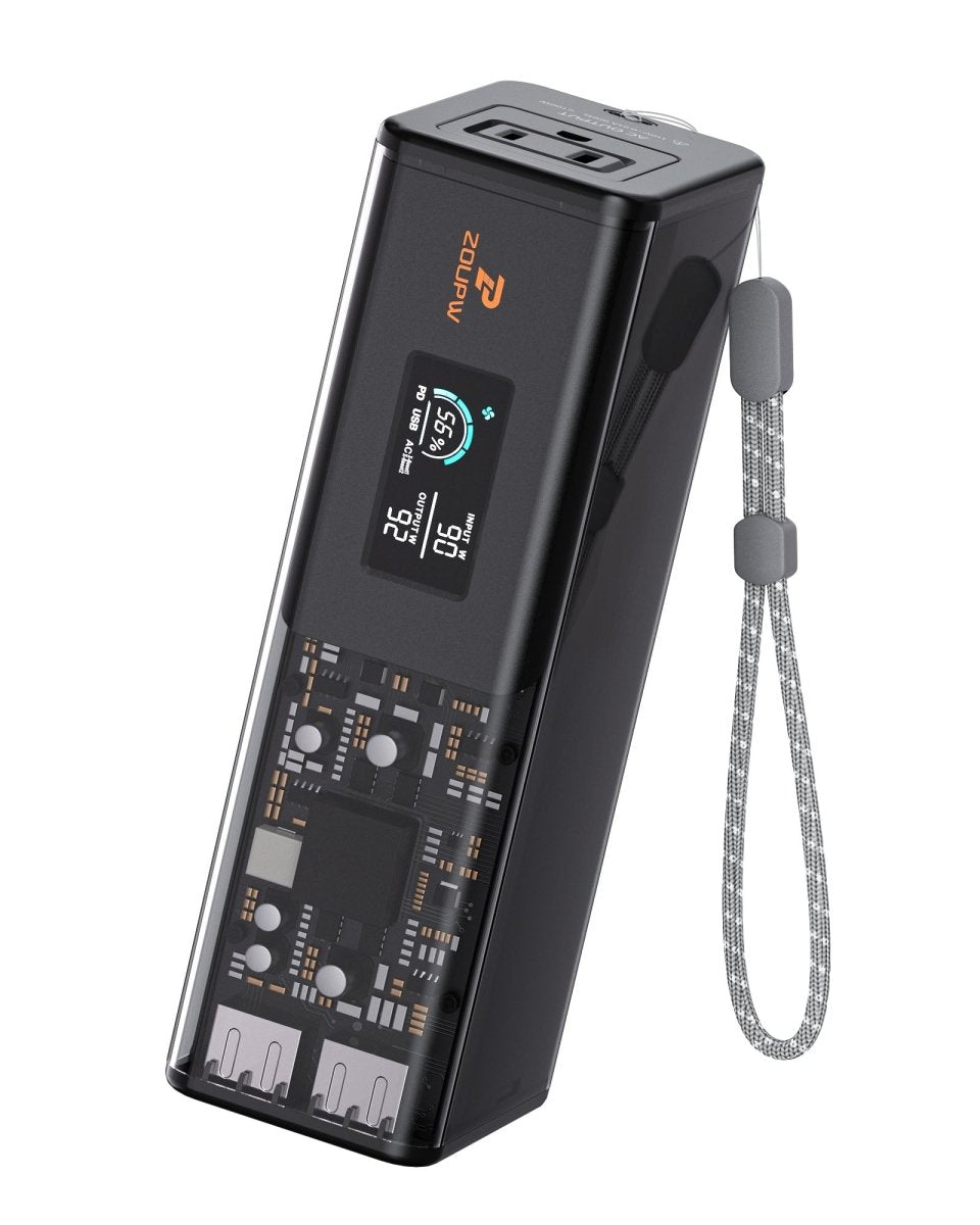 ZOUPW Portable Power Kit: 27,000mAh, 160W Output + 100W GaN Charger - zoupw
