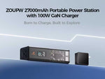 ZOUPW Portable Power Kit: 27,000mAh, 160W Output + 100W GaN Charger - zoupw
